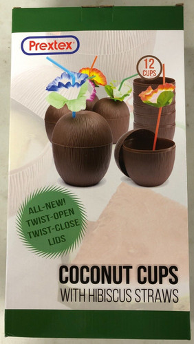 Tazze cocco con cannucce - , di