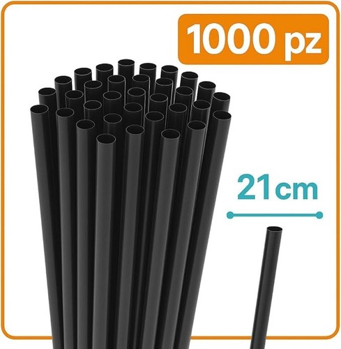 Set 1000 cannucce nere - cannucce,,