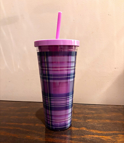 Bicchiere plastica quadri - bicchiere,
